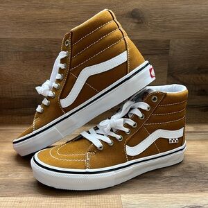 Vans High-Top Sneakers - Brown and White